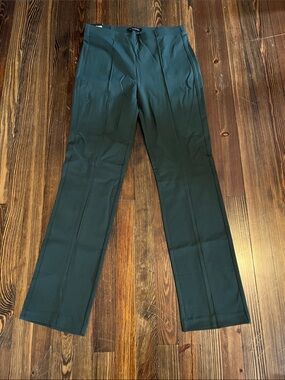 Banana Republic Forest Green Straight-Leg Dress Pants